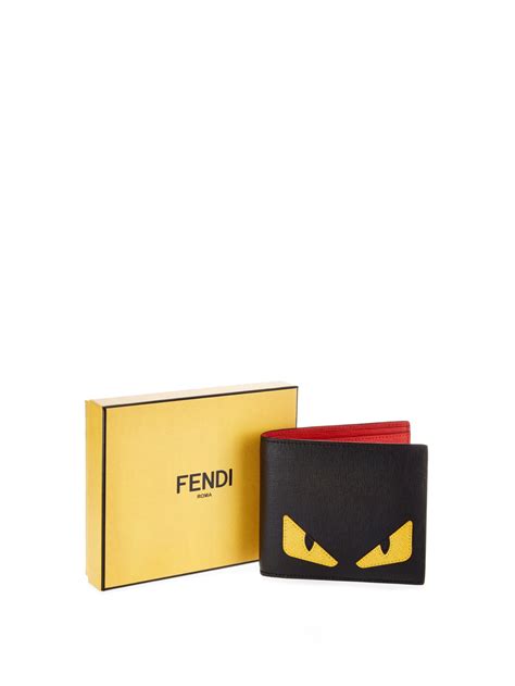 fendi mens wallet selfridges|Fendi bifold leather wallet.